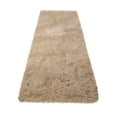 thumbnail image 2 of AuroraX Non-Slip Backing Bathroom Rug Mat Soft Plush Khaki Shaggy Bath Mat Rug Bohemian 19x62 Inch Solid, 2 of 6