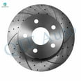 thumbnail image 3 of Set of 4 Front Drilled Slotted Brake Disc Rotors-Wheel Hub Bearing Assembly For 2002-2005 Dodge Ram 1500, 3 of 11