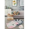 thumbnail image 2 of VHD Cat Shape Non-Slip Digital Print Bathroom Rug, Machine-Washable Bath Rug, Grey Bath Mat (23.6 in x 39 in / 60x100 cm), 2 of 6
