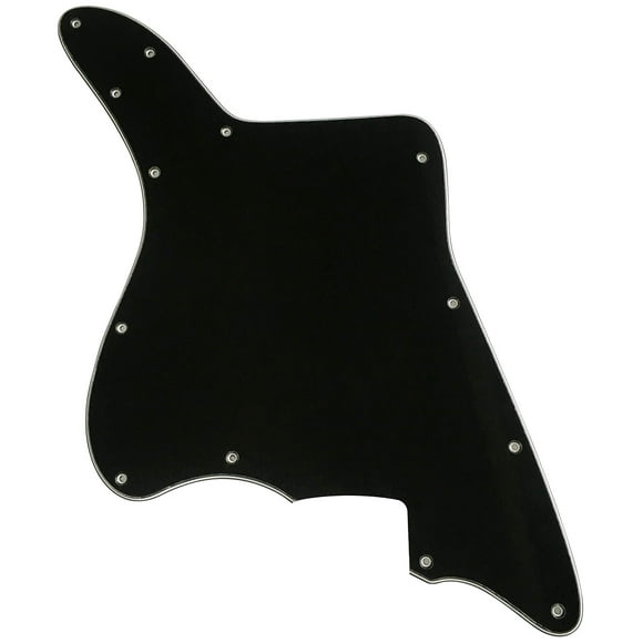 Electric Guitar Pickguard for Fender Japan Jazzmaster Blank Style (3 Ply Black)