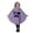 Purple, variant on LILIYA Ages 3-12 Halloween Cloak Cape, Hooded Poncho for Fall Event, Cute Festive Motif, Cozy Durable Fabric, Everyday Holiday Outfit
