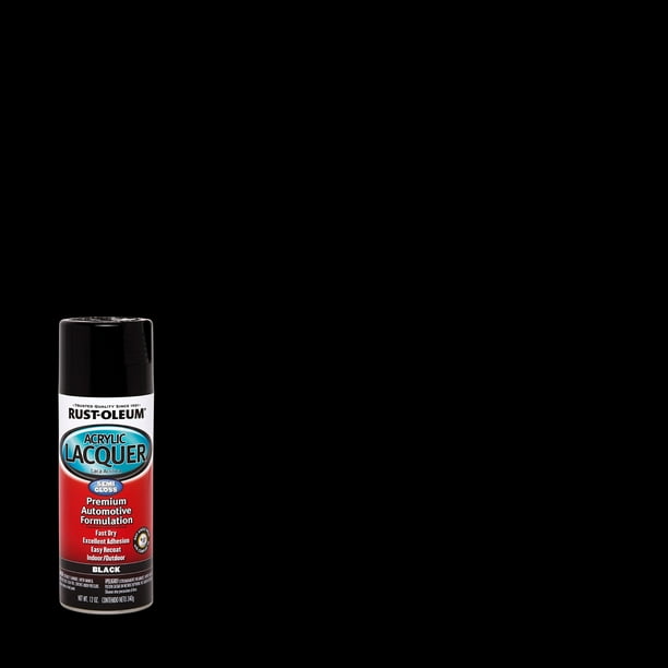 Black, RustOleum Automotive Gloss Acrylic Lacquer Spray Paint253365