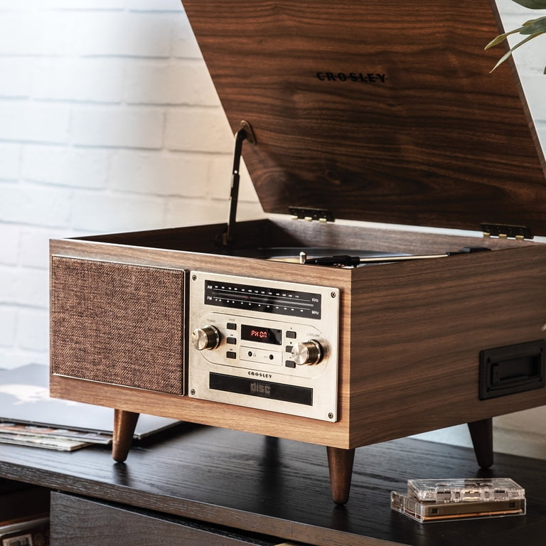 Crosley Serenade 8-In-1 Bluetooth Vinyl Record Player - Walmart.com