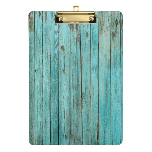 Retro Wood Acrylic Clipboards A4 Standard Letter Size Clipboard 12.5" X 9" Clip Board for Students Teacher Office