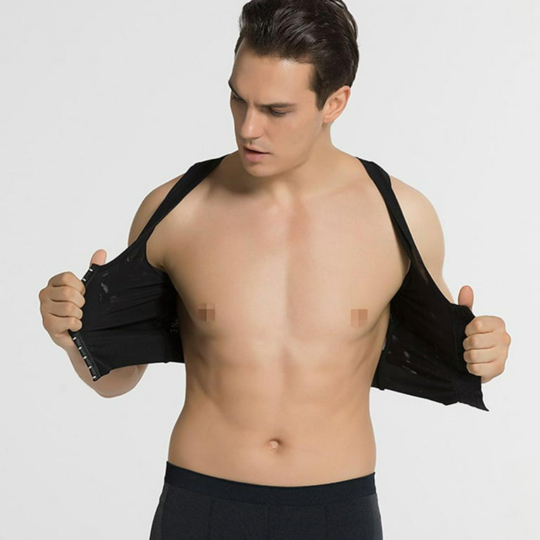 Men Gynecomastia Shaper New Slimming Chest Control Boobs Shapewear  Undergarments Stomach Girdles Hook Control