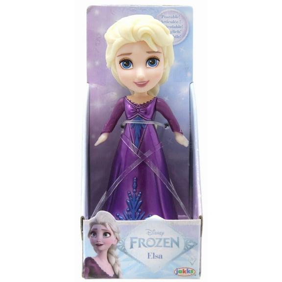 Disney Posable Elsa Mini Figure [Purple Dress, Metallic]