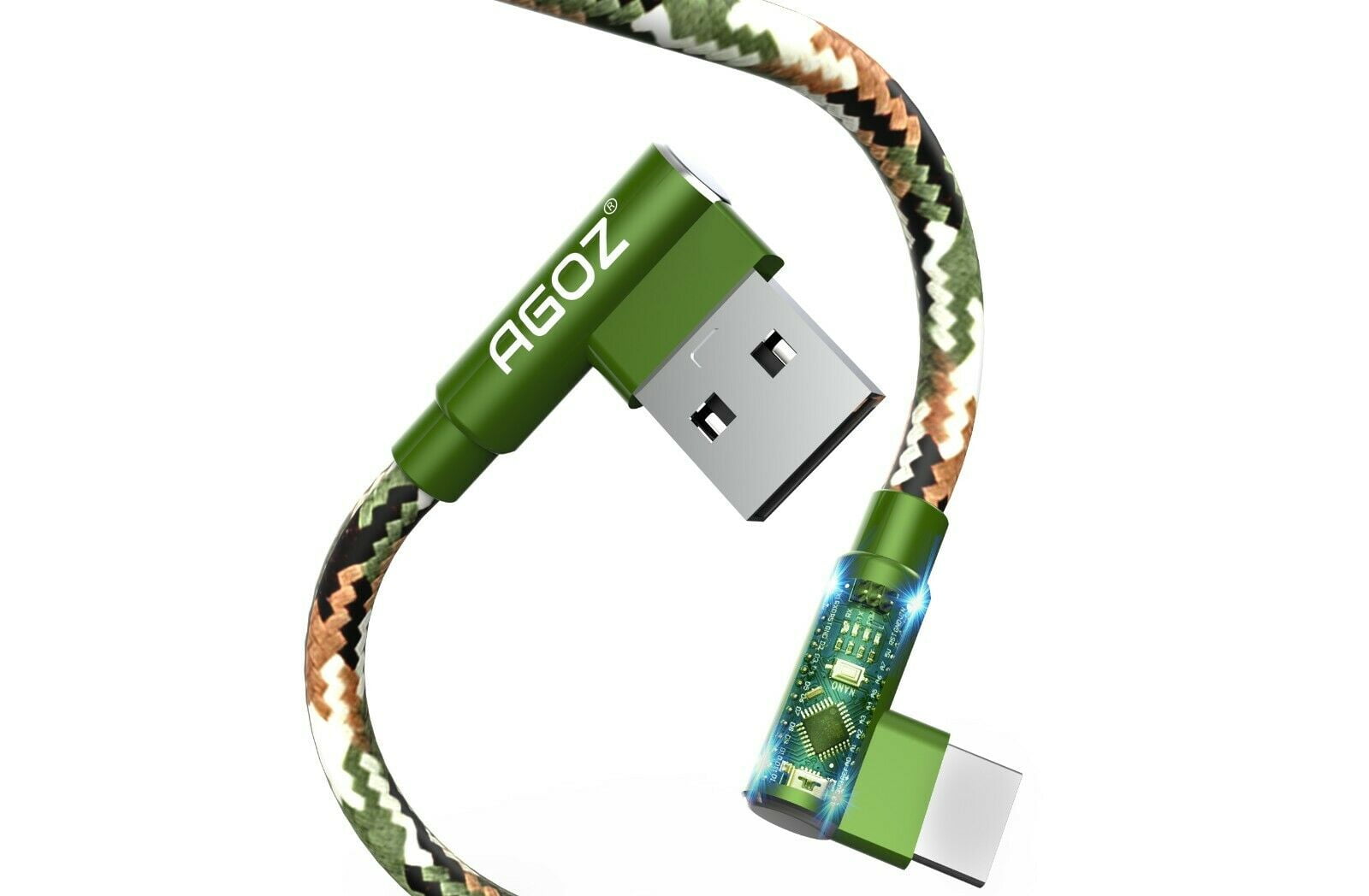 Agoz 10ft Camo L Shape USB-C Cable Right Angle Type-C FAST Charger for Motorola Edge+ Plus, Moto G fast, G Power, G Stylus, G8, G7, G7 Play Plus G7 Power, Z4 Z3 Z2 Force Play,X4, One Hyper Action Zoom Agoz 10ft Camo L Shape USB-C Cable Right Angle Type-C FAST Charger for Motorola Edge+ Plus, Moto G fast, G Power, G Stylus, G8, G7, G7 Play Plus G7 Power, Z4 Z3 Z2 Force Play,X4, One Hyper Action Zoom