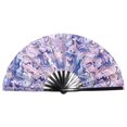thumbnail image 1 of 33cm Reflective Folding Fan Reflective Kung Fu Fan Gifts Stage Performance X1F8, 1 of 1