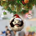 thumbnail image 4 of Holloyiver 2023 Dragon Baby Christmas Tree Hanging Ornament, 2D Acrylic Dragon Figurines Holiday Pendant Cute Cartoon Car Backpacks Ornaments Xmas Home Party Decor, 4 of 4