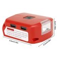 thumbnail image 4 of Adaptador de batería Ehuebsd 12V 2A Conector USB dual 18V para Milwaukee, 4 of 8