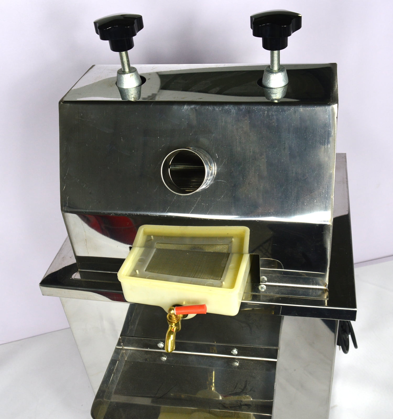Electric 3 Rollers Vertical Sugarcane Juicer Machine Stainless Steel Sugar Cane Press Juice Extractor 110V