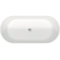 Duravit 700477-C-18Tall D-Neo 63" Free Standing Solid Surface Soaking Tub - White