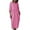 Pink, variant on Fesfesfes Women Dress Spring And Fall Solid Color Three-Quarter Sleeve Fungus Edge Round Neck Casual Loose Pocket Dress Under $10