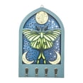 thumbnail image 1 of Soporte para llaves resistente, colgador de pared que ahorra espacio para la entrada de la casa o la sala de estar. Mariposa, 1 of 9