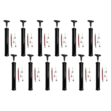 (12 Pack) Ball Pumps W/Needles - Bulk Wholesale Soccer Balls & Sports