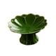 thumbnail image 5 of Cuenco de porcelana con base, cuenco decorativo, plato de postre, expositor multiusos para postres. Verde, 5 of 9