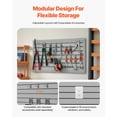 thumbnail image 4 of VEVOR 2 x 4 ft Slat Wall Paneling PVC Grey Garage Slatwall with Modular Design, 4 of 9