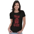 thumbnail image 4 of Funny Big Wrapped Christmas Present Womens Slim Fit Graphic Tee Brisco Brands S, 4 of 5