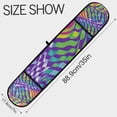 thumbnail image 3 of Yayeee Double Oven Mitt Kitchen Heat Resistant Baking 35" x7" Quilted Glove, Green Wavy Pattern, 3 of 6