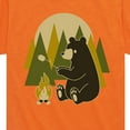 thumbnail image 3 of Instant Message - Bear Roasting Marshmallows - Toddler & Youth Short Sleeve Graphic T-Shirt, 3 of 6