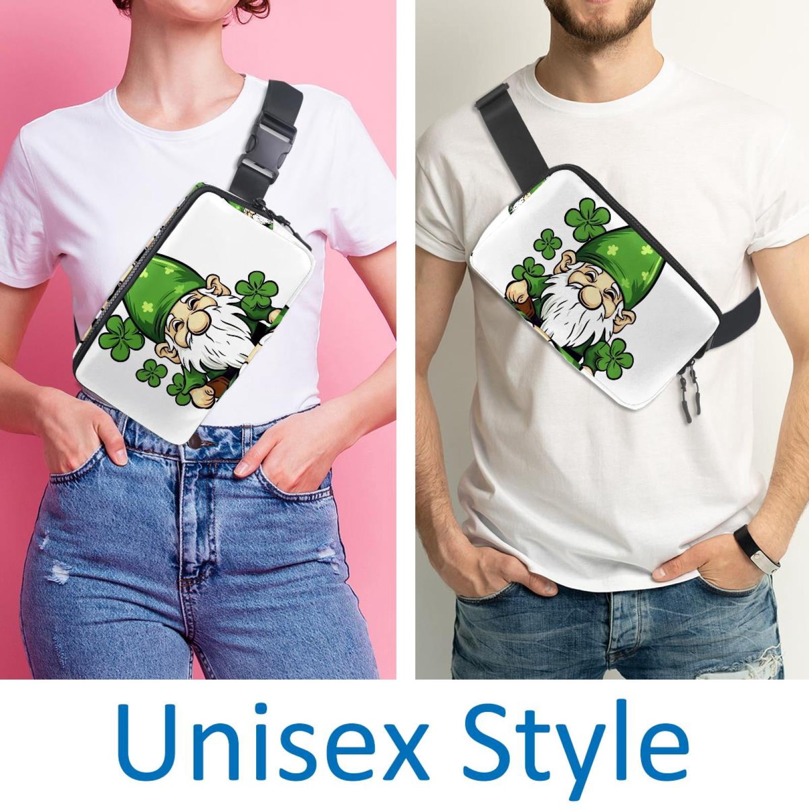 Saint Patrick's Day Lightweight Adjustable Belt Bag with Extension Strap - Unisex Running Waist Bag