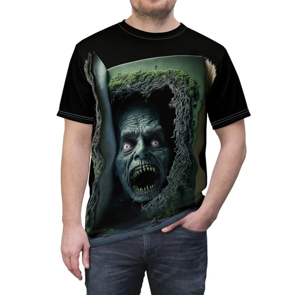 Zombie Head Unisex AOP Cut & Sew Tee S-3XL