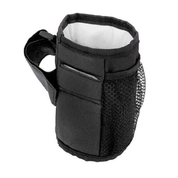 CZSCPDAW 2-in-1 Wheelchair Cup Holder and Storage Pouch with Phone Pocket for Stroller, Rollator and Camper