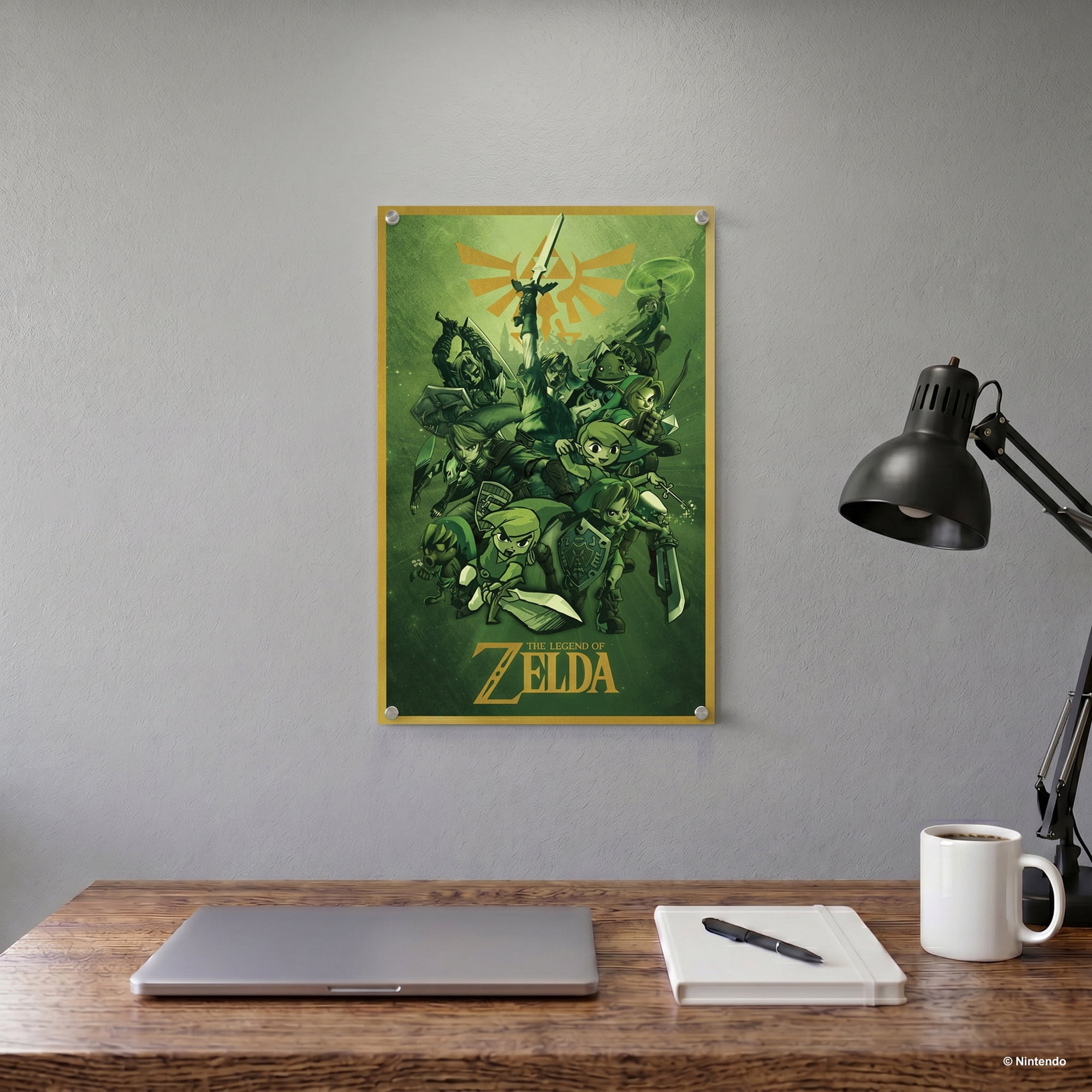 Pyramid America: The Legend of Zelda: Link Adventure - 11x17 Poster Print - Video Game Character Artwork, Licensed Nintendo Wall Decor, Collectible
