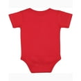 thumbnail image 2 of Rabbit Skins Classic Collection Infant Short Sleeve Bodysuit (4480) Red, 18 Months, 2 of 2