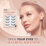 (3 pack) Ardell Naked Lashes 420 Multipack, Lightweight Natural False Eyelashes with Invisiband, 4 Pairs
