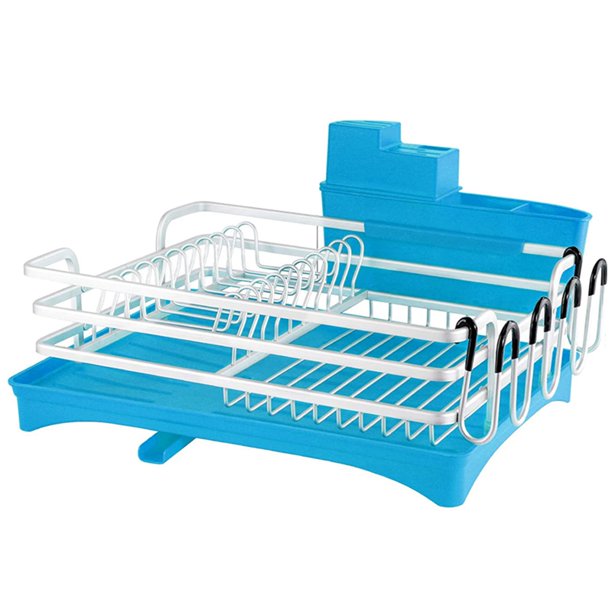 Dish Drying Rack,Rustproof Dish Rack and Drainboard Set,Dish Drainer