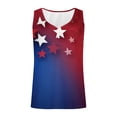 thumbnail image 4 of Kctiaxy Sleeveless Tops for Women Independence Day Patriotic V Neck Tank Tops Fashionable Casual Ribbed Summer Tops for Beach Vacation, 4 of 5