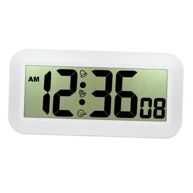 Rongfmy Wall Clock Digital Hanging Clock With Extra Large LCD Display For home and hotel