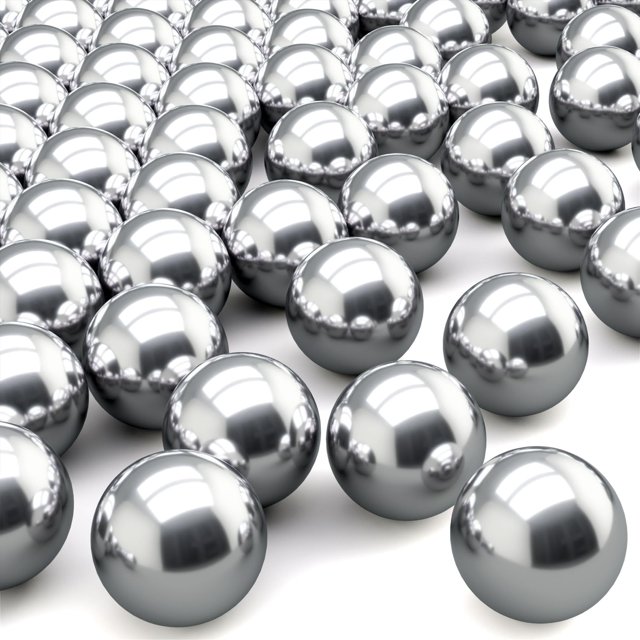 PAGOW 100 bolas para mezclar pintura, esmalte de uñas, bolas de rodamiento de acero inoxidable 316, 0.217 in/abr. 0,22""