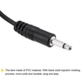 thumbnail image 4 of Uxcell Conector macho de 3.5mm, cable de audio de 2 polos TS de cable desnudo de 1/8" de 0.25m, paquete de 4, 4 of 5
