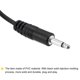 thumbnail image 4 of Uxcell Conector macho de 3.5mm, cable de audio de 2 polos TS de cable desnudo de 1/8" de 0.25m, paquete de 4, 4 of 5