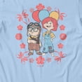 thumbnail image 3 of Disney Pixar Up Men's Childhood Friends And Flowers T-Shirt (Light Blue, S-XXXL), 3 of 4