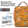 thumbnail image 2 of Pumpkin Ghost Bat Lunch Box - Halloween Insulated Reusable Bag, Leakproof High Capacity Tote with Pockets for Men Women School & Work, 2 of 6