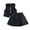 05 Black, variant on Girls Summer Outfits Sleeveless Bow Top with Plaid Letter Print Skirt Two Piece Fashion Clothing Set 8-12 Years Old Black 10-11 Years