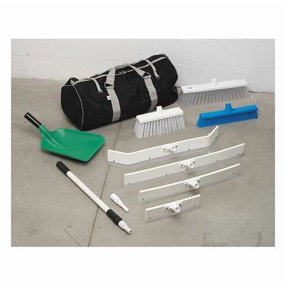 Remco 12 in Sweep Face Broom Head, Stiff, Synthetic, White 29155