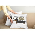 thumbnail image 2 of Ambesonne Dachshund Throw Pillow Cover 2 Pack, Short Legs Big Attitude, 16", Multicolor, 2 of 7