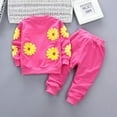 thumbnail image 2 of Toddler Kids Baby Boys Clothes Set Long Sleeve Pullover Sweatshirt Vest Hoodie Pants 3 PCS, 2 of 7