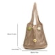 thumbnail image 2 of Bolso Mano Tejido para Mujer Bolso Hombro Con Flores A La Bolso Playa Verano (caqui), 2 of 6