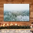 thumbnail image 3 of wall26 Canvas Print Wall Art White &amp; Green Foggy Pine Tree Forest Nature Wilderness Photography Modern Art Rustic Scenic Colorful Multicolor for Living Room, Bedroom, Office - 32"x48", 3 of 5