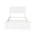 thumbnail image 5 of AFI Madison Full Solid Wood Foundation Bed with Matching Headboard Footboard, White, 5 of 6