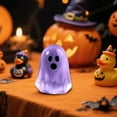 thumbnail image 4 of SIguan,1 PCS Halloween Glow in The Dark Mini Figures Cute Resin Luminous Statue Decoration for Hallowween Decor Gift Purple 0.59*0.75'', 4 of 5