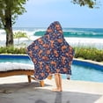 thumbnail image 3 of Yayeee Kids Hooded Towel with Hand Pockets Beach Soft Absorbent Bath Wrap 50 x 23.5 inch, Red Panda Pattern, 3 of 5