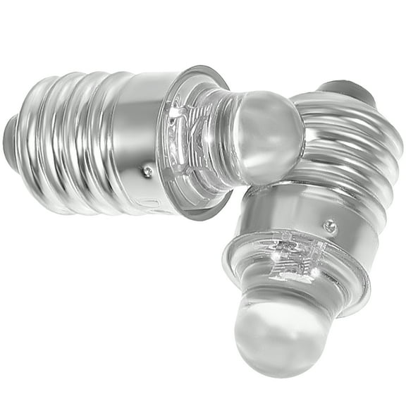 Eease Uonlytech 2pcs LED Flashlight Bulbs 3V E10 Base Miniature Screw Base Torch Bulb