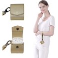 thumbnail image 1 of Funda De Carga Para Apple Airpods, Funda De Cuero Pu Con Correa Para La Muñeca Para Apple Airpods 1/2 Estuche De Carga - Dorado, 1 of 5