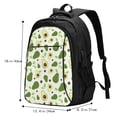 thumbnail image 5 of Balery Green Avocado Print USB Charging Backpack for Men and Women - Water-Resistant, Anti-Theft Laptop Backpack with USB Port for Travel, Work, School, and College, 5 of 7